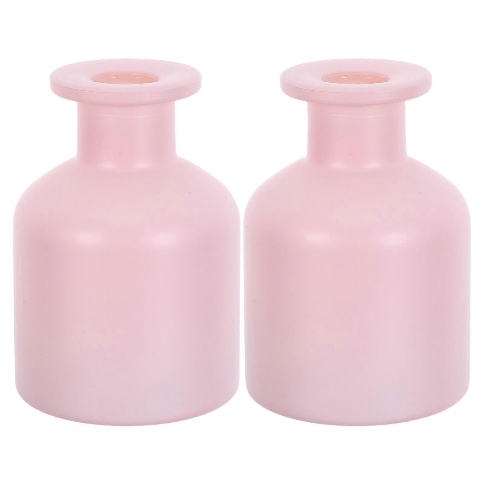 2pcs Empty Refillable Diffuser Bottles - 150ml Glass Aromatherapy Jar For Diy Replacement Reed Diffuser Sticks Essential Oils Crafts Decor