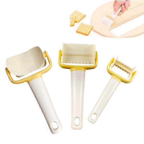 Cookie Cutter, 3-Piece Set Plastic Cookie Mold Kit Multifunction