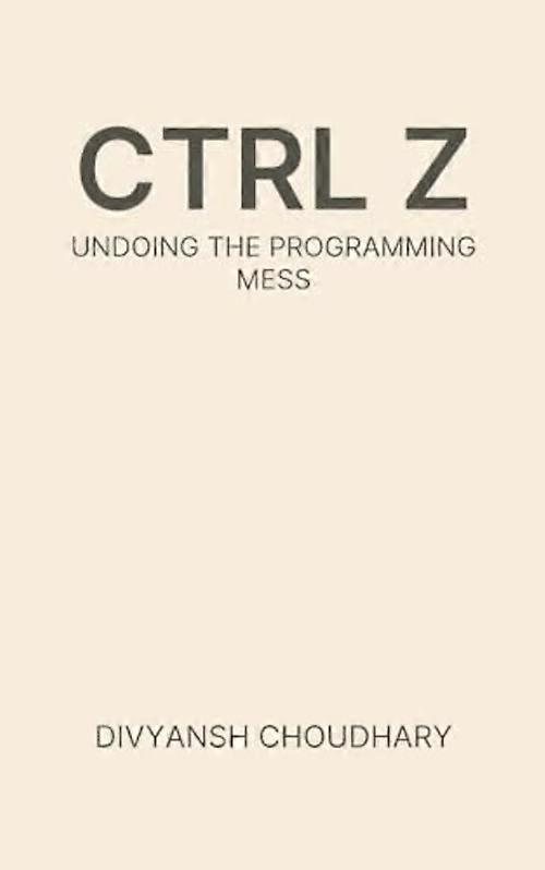 Ctrl+Z: Deshacer el desastre de programación