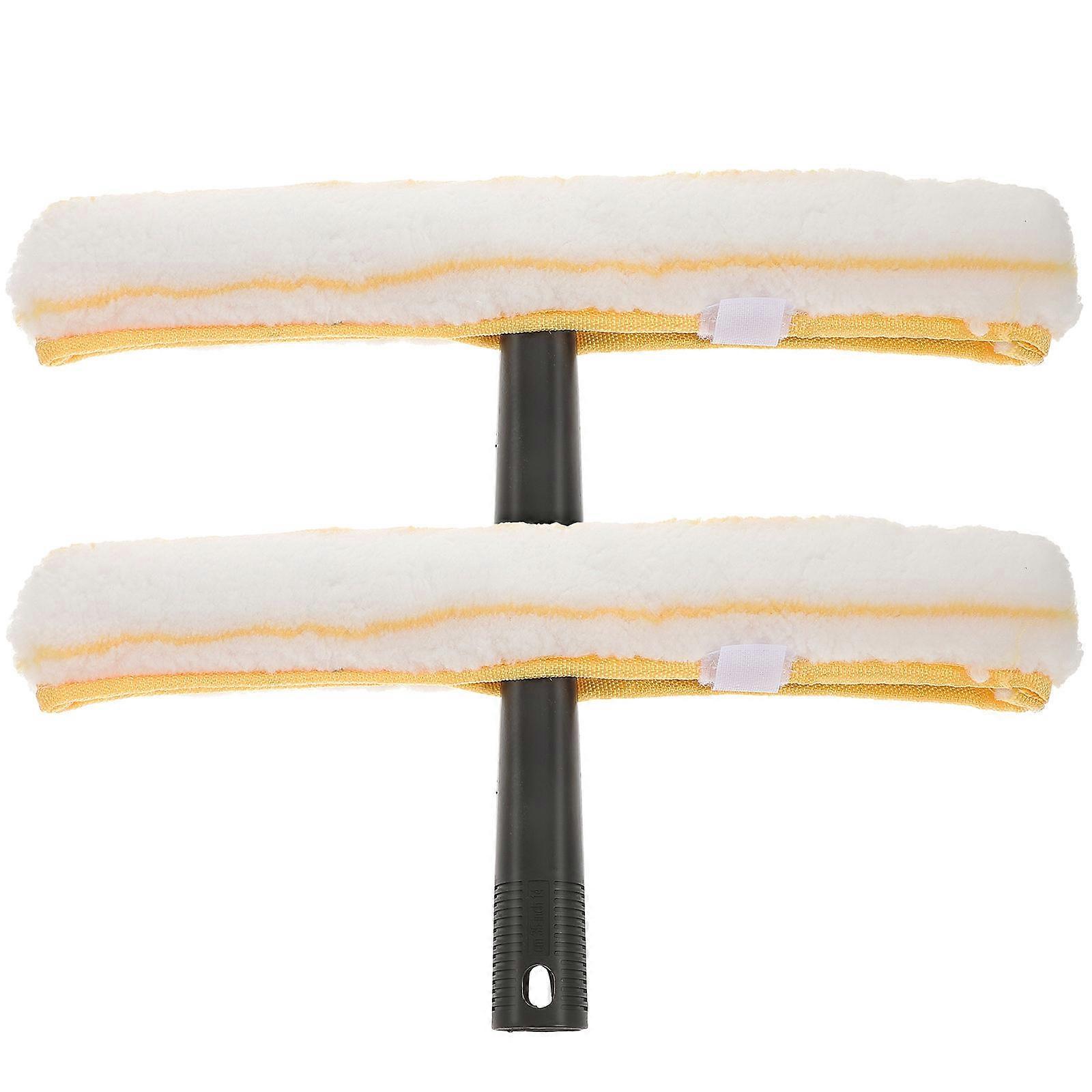 Window Cleaning Tool Glass Squeegee for Household 2Sets Plastic Wipers