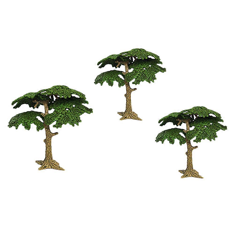Artificial Plant Small Cypress Tree Model for Garden Decor 3Pcs