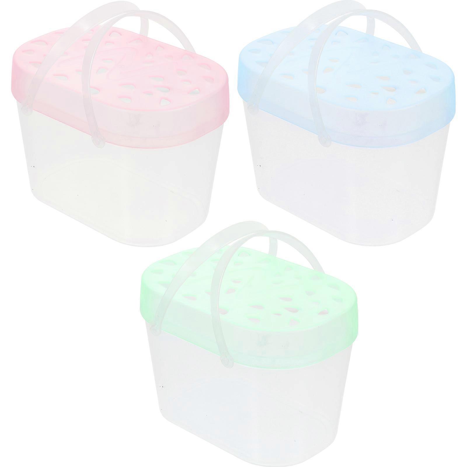 Hamster Cage Transport Boxes for Storage 6Pcs Durable Plastic Material