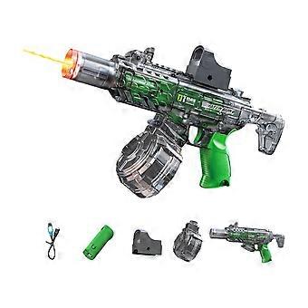 Cool Flashing Water Guns With Rapid Fires For Kids Adults Automatic Sensor Light Water Pistols Beach Toy  Green