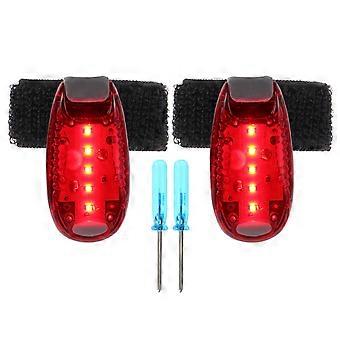 Red LED Light Multi-Function Running Light Headlight for Outdoor 2Pcs