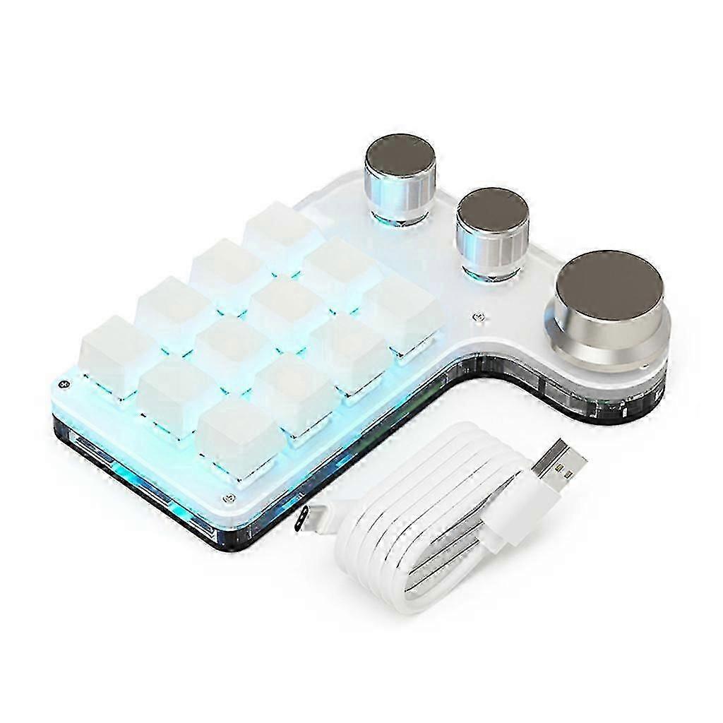 2026  Programming Macro Custom Knob Keyboard Rgb 12-key/15-key Copy Paste Mini Keypad