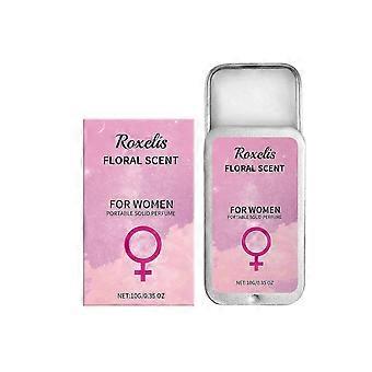 Damski Kwiatowy Balsam Perfumowy w Stałe - Długotrwały Zapach Jaśminu i Róży, Przenośny 10g