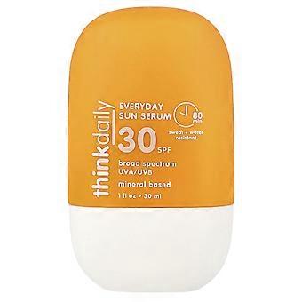think, Thinkdaily, Everyday Sun Serum, SPF 30, Fragrance Free, 1 fl oz (30 ml)