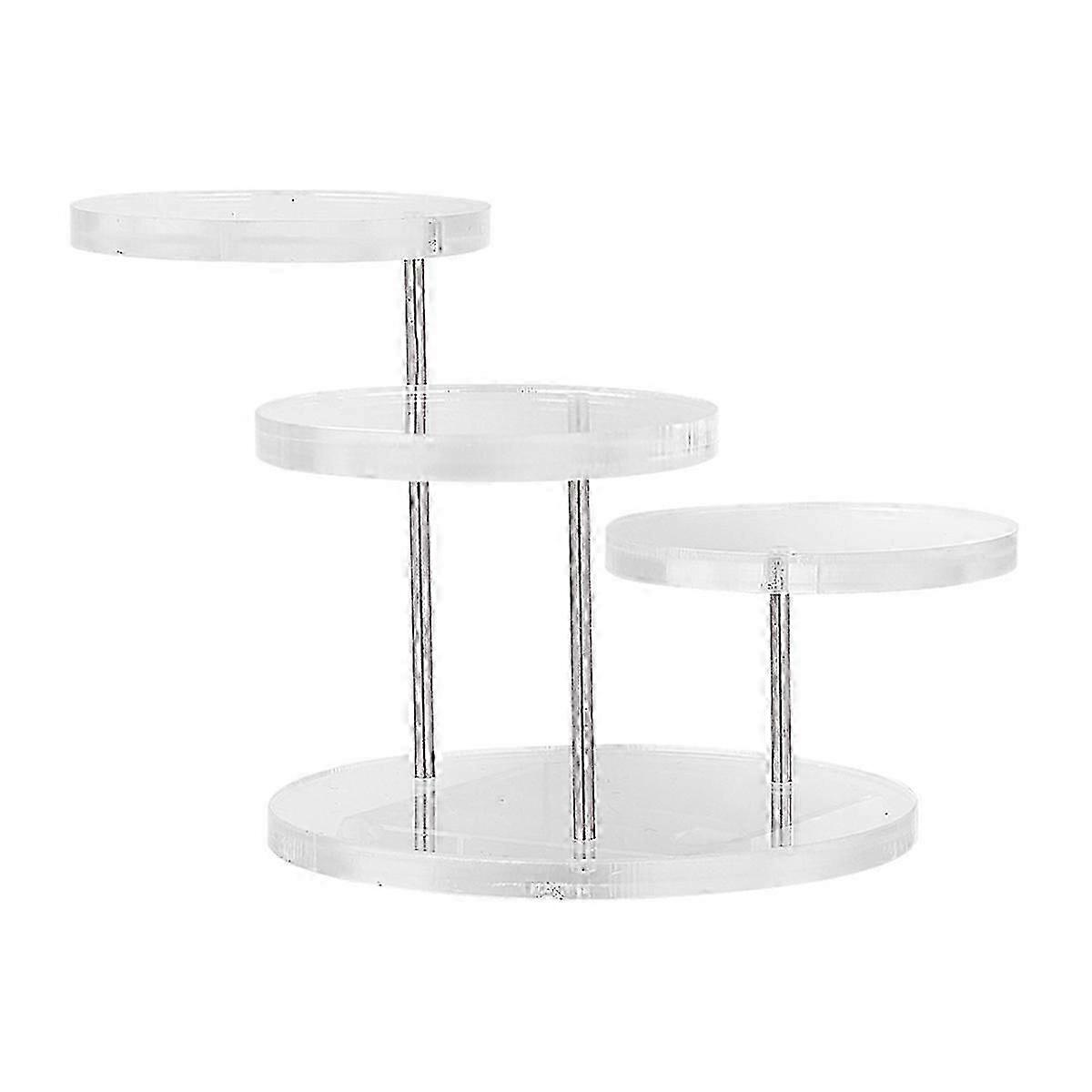 Jewelry Display Stand Acrylic Ring Display Stand for 4Sets Multilayer Use