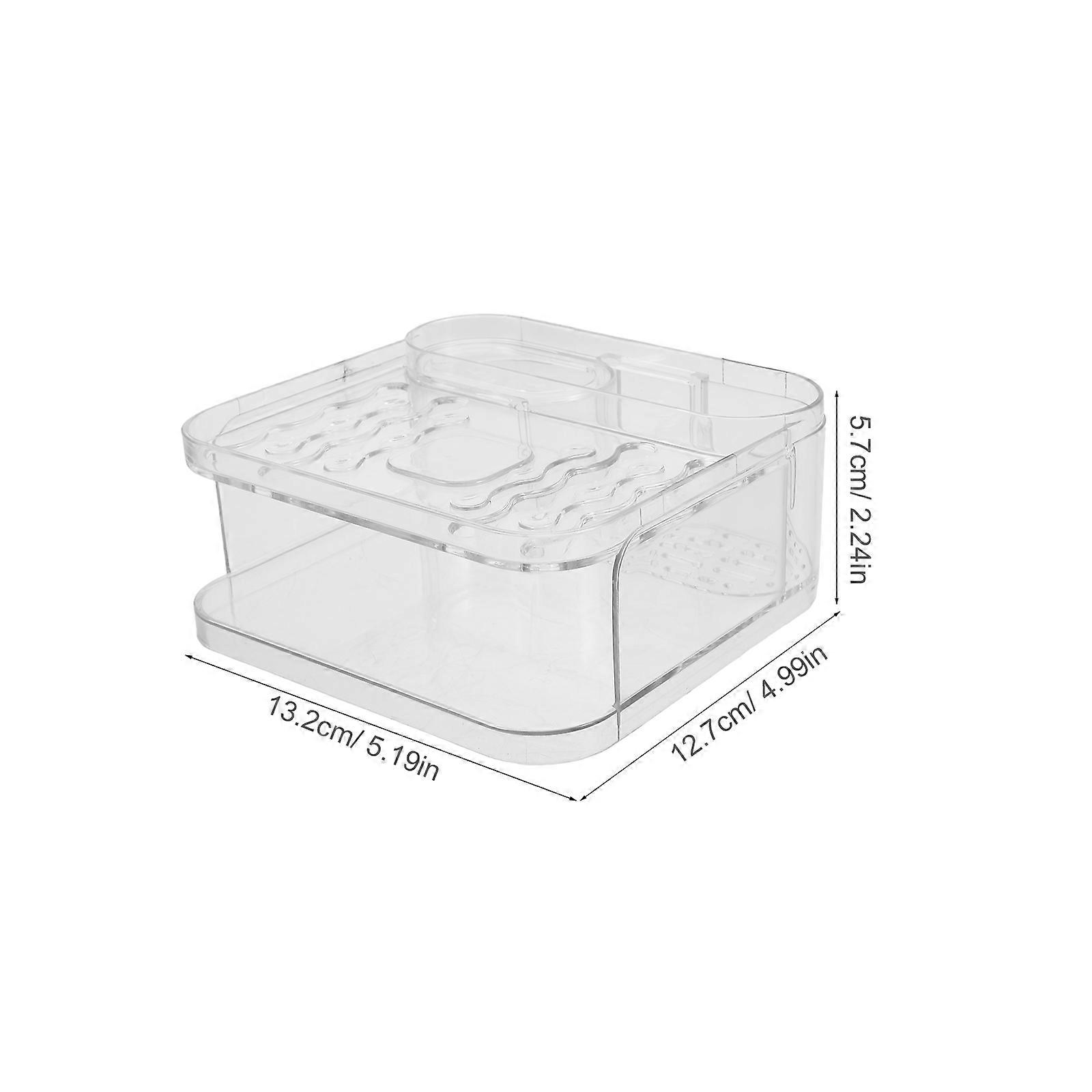 Wall Mounted Soap Holder with Multi Compartment for Storage