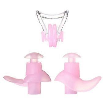 QingHai 1 Set Surfen Ohrstöpsel Ergonomie Symmetrisch Starke Zähigkeit Wasserdicht Silikon Schwimmen Nasenclip Ohrstöpsel Set Wassersport