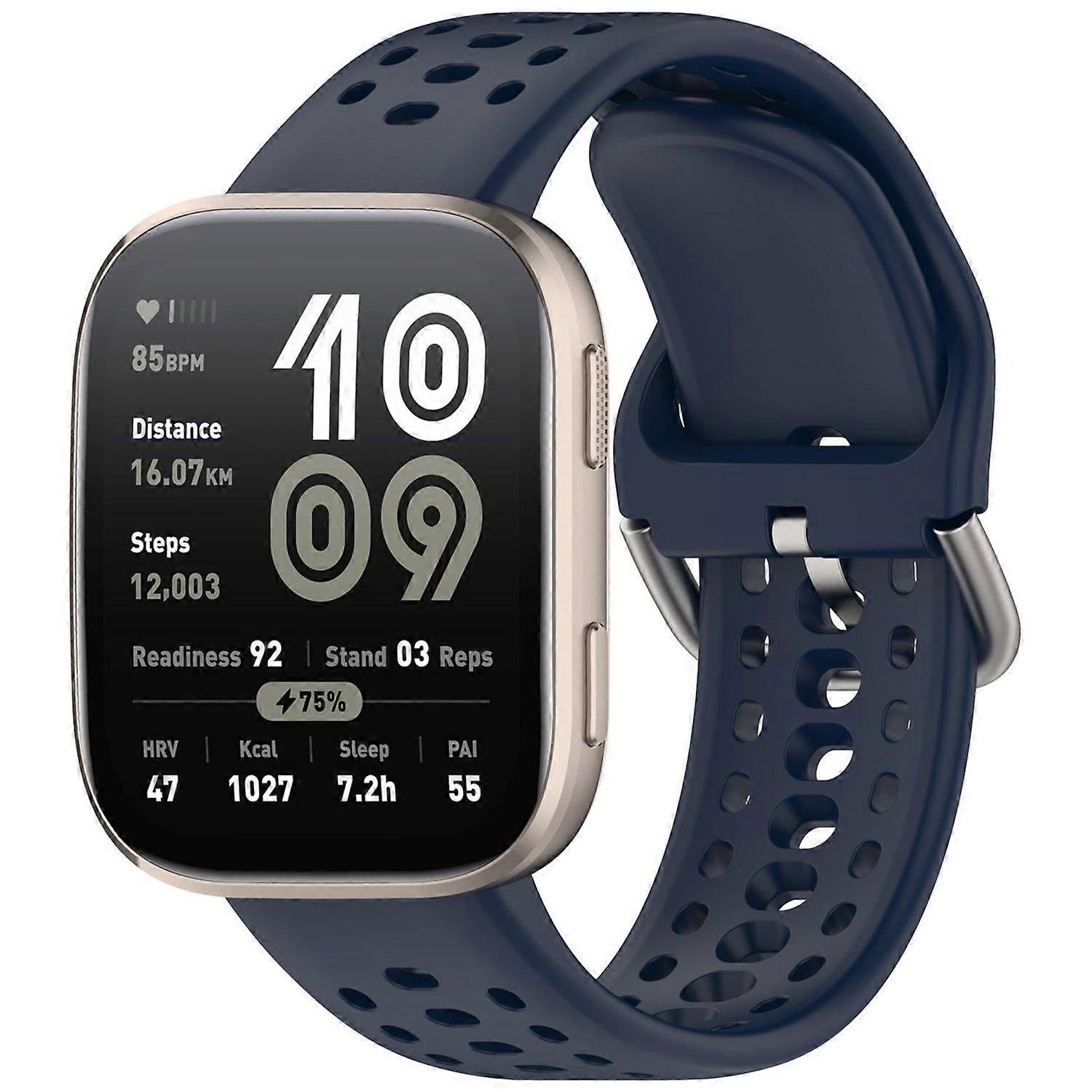 For Amazfit Bip 6 Quick Release Design Silicone Replacement Watch Band Blue