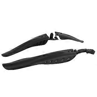 Front Mudguard Bike Mudguard for Mountain Bike 2Pairs Black Plastic