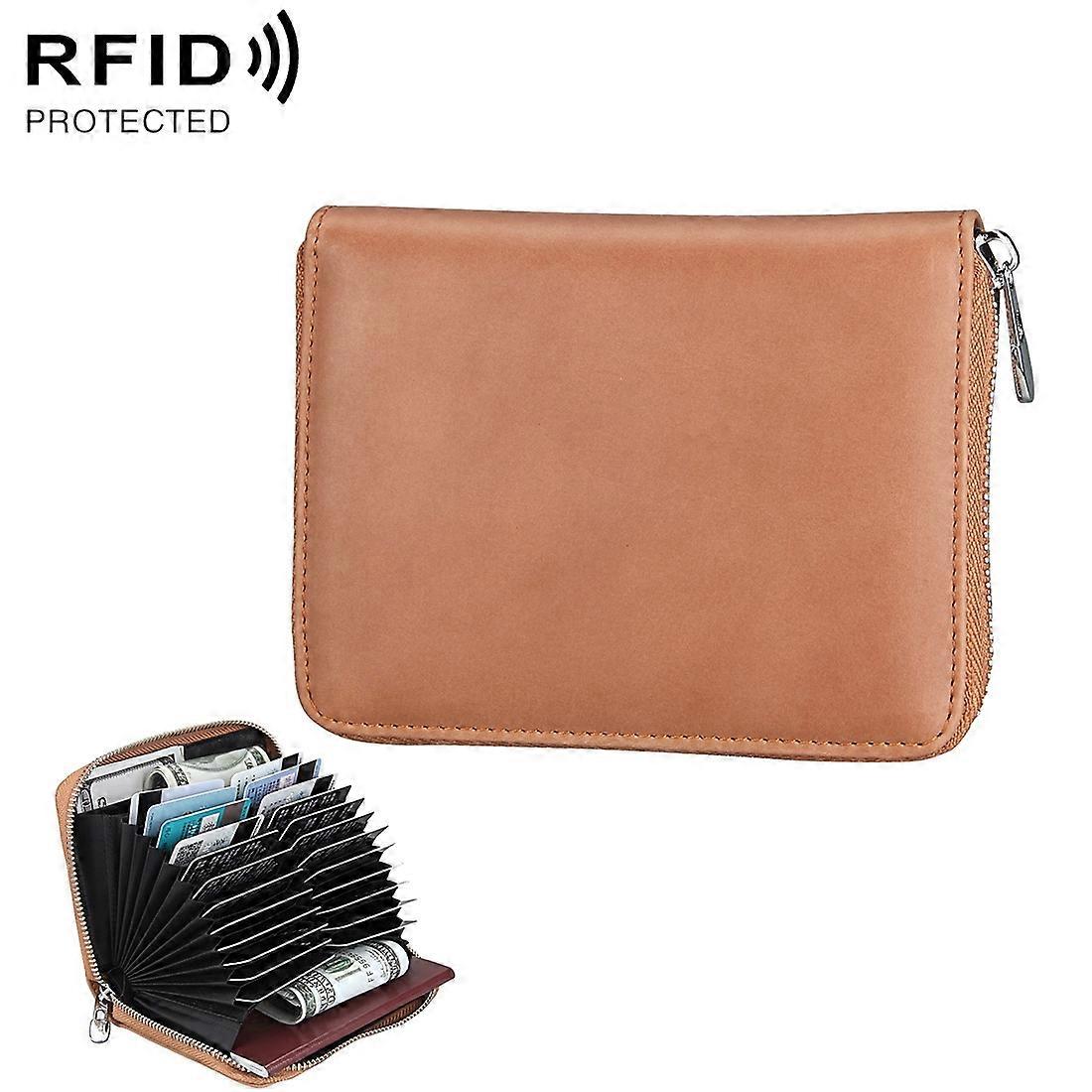 Antimagnetic RFID Multi-functional Leather Card Package