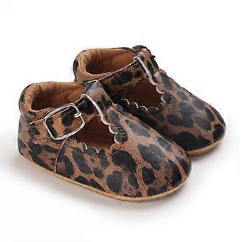 Baby Shoes Classic Stripe Leather Boy Girl Shoes Multicolor Toddler Rubber Sole Anti-Slip First Walkers Infant Moccasins