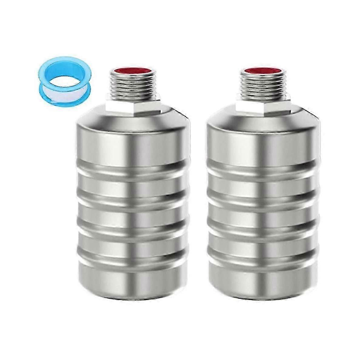 2Pcs Stainless Steel Fully Automatic Water Level Control Float Valve, Auto Shut Off Mini Float Valv