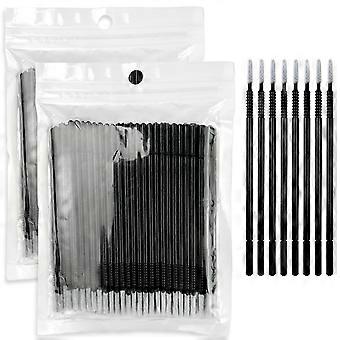 200PCS Disposable Micro Applicator Brushes with Bendable Head for Eyelash Extensions and Nail Art