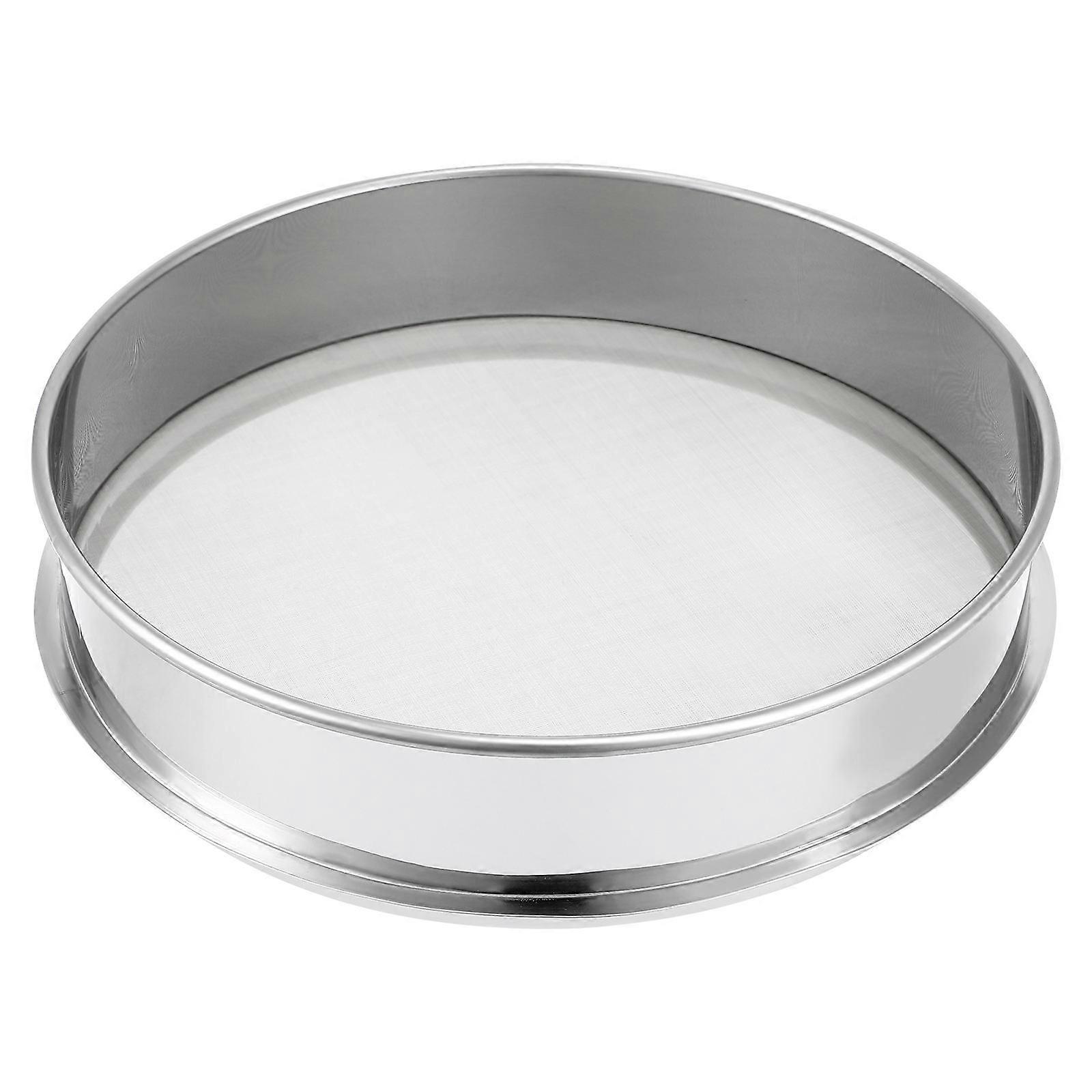 1PC Stainless Steel Herbal Pollen Hash Extractor Stackable Sifter Shaker (25cm Diameter)