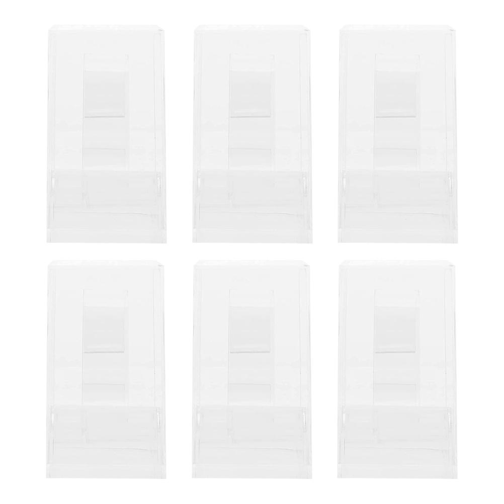 6Pcs Watch Display Stand Boxes Transparent Watch Boxes Square Watch Cases Watch Gift Boxes