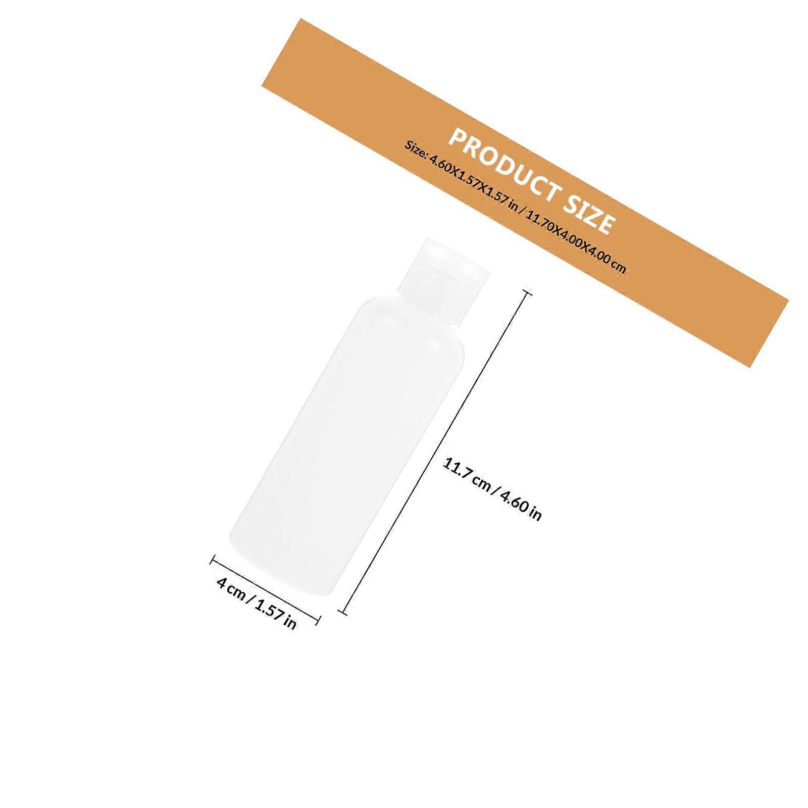 Refillable Bottle Plastic Empty Bottles for Storage 50Pcs White Pe Material