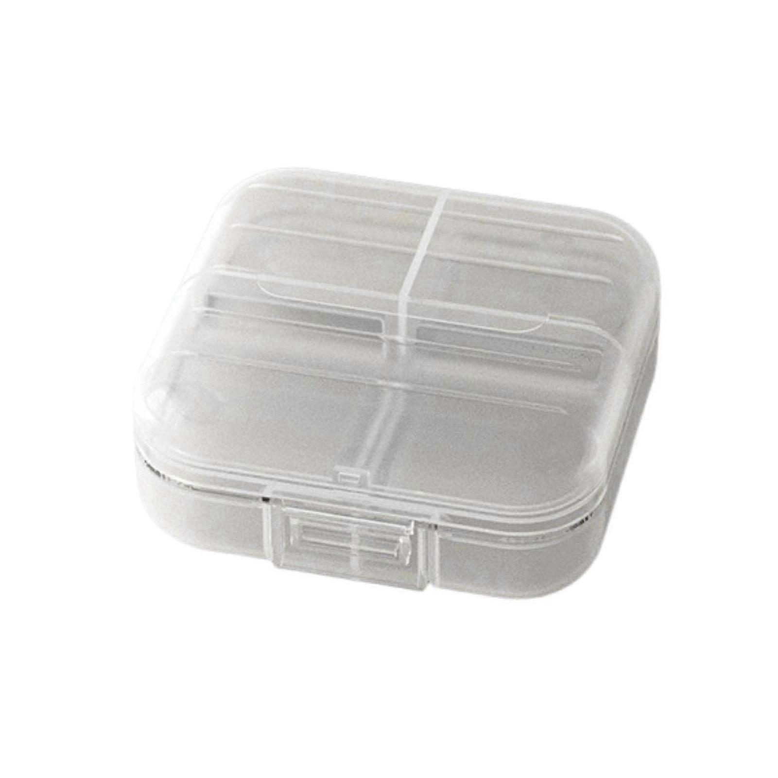 Portable Pill Storage Box with Moisture-Proof and Multiple Compartments