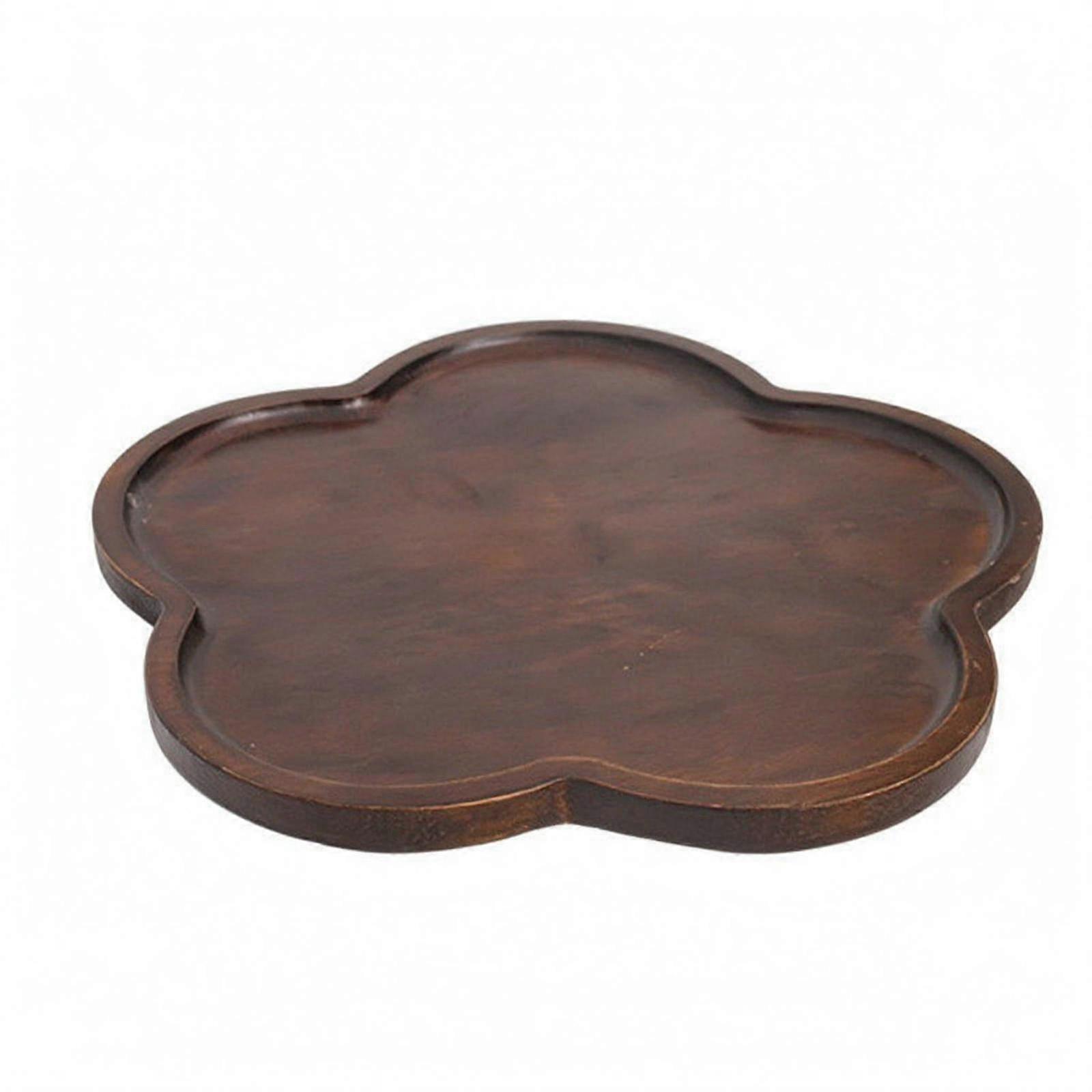 Wood Tray Decorative Tableware Rustic Decor