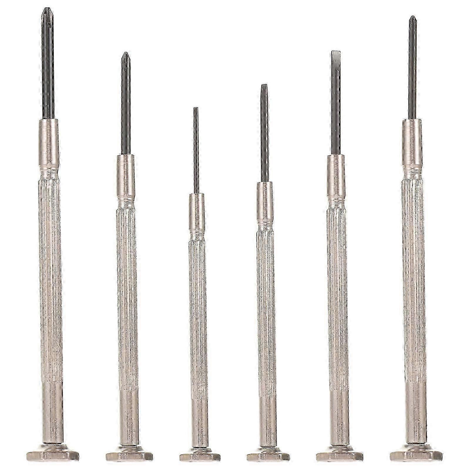 Mini Precision Screwdrivers Set - 6pcs for Watch, Clock & Electronics Repair