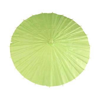 Oil Paper Umbrella Solid Colored Umbrella Chinese Paper Umbrellas Paper Parasol for Photography Props and Decoration Green
