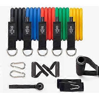 Resistance bands, exercise bands, fitness bands for men and women, suitable for outdoor workouts (Round buckle 150 lbs latex material)