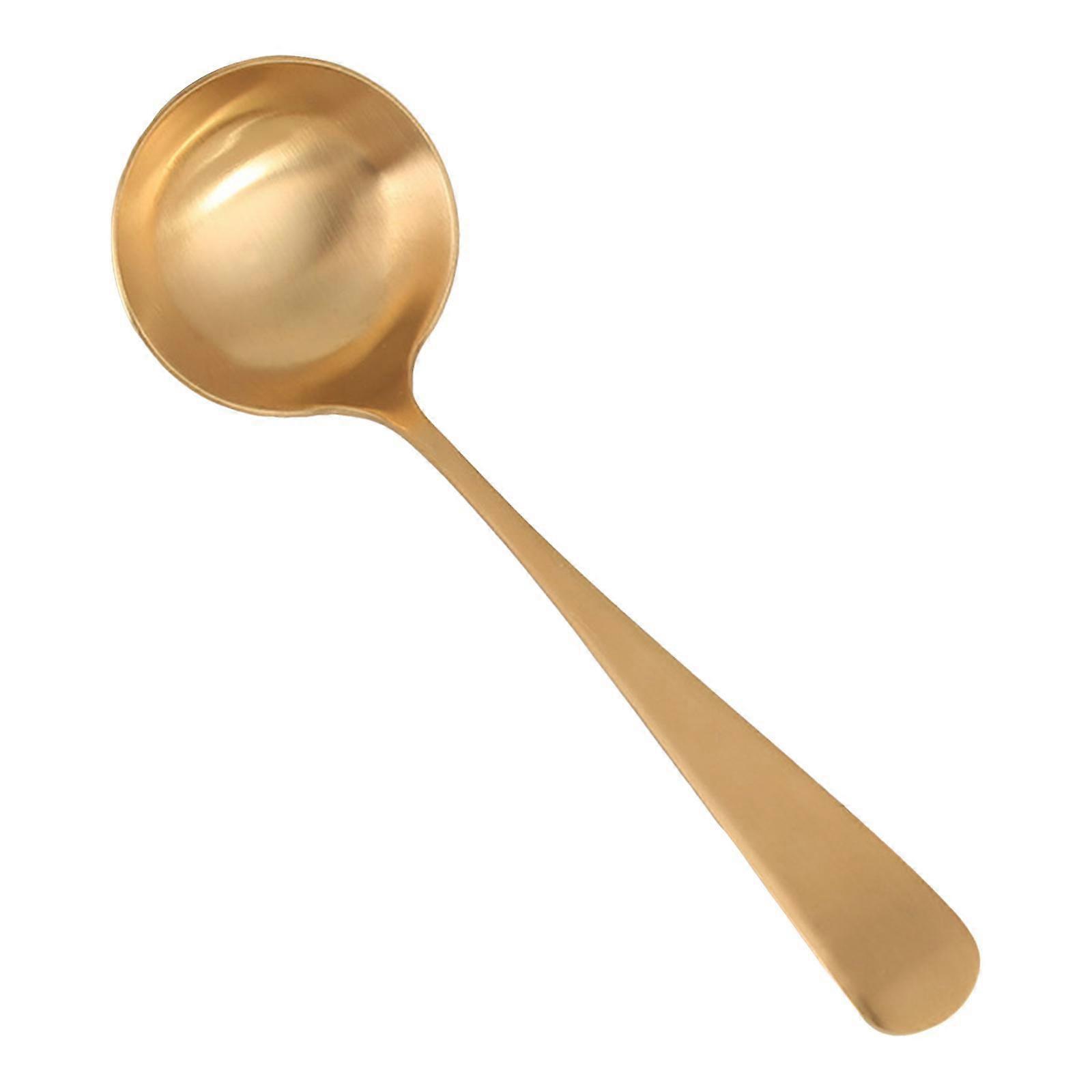 Brass Spoon Serving Spoon, Multipurpose Kitchen Cutlery Cooking Spoon, Cookware