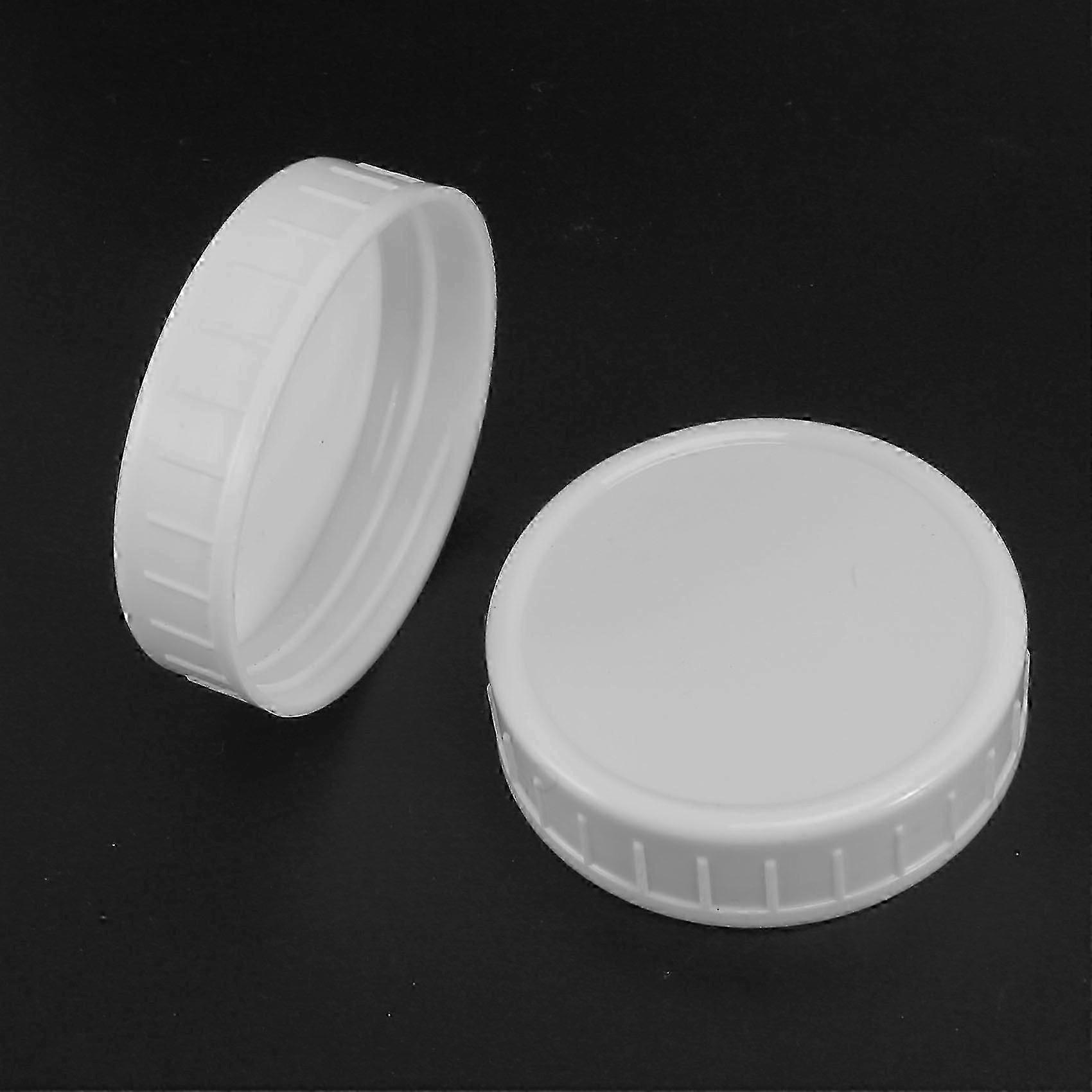 Ribbed 70mm Plastic Caps for Mason Jars 10pcs Standard Size