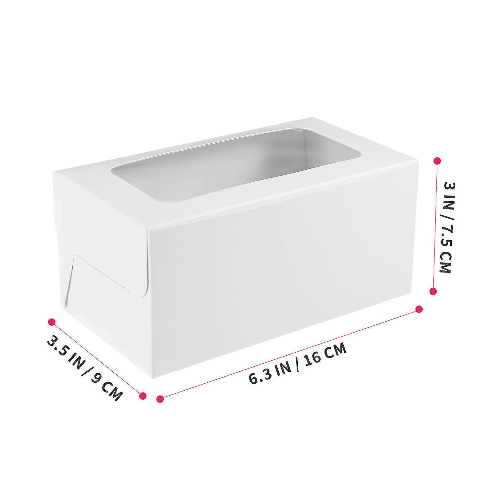Egg Cake Packaging Box Cupcake Boxes with Window for 10Pcs Cake Containers