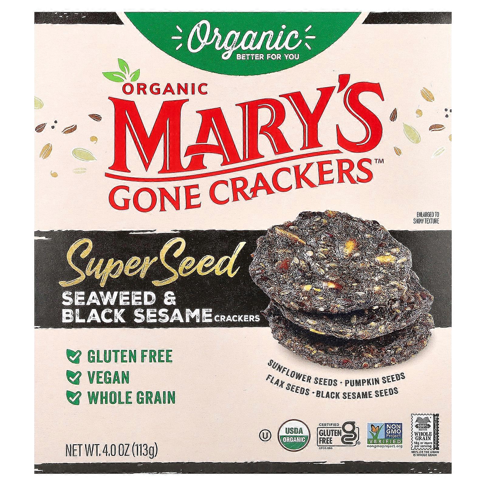 Mary's Gone Crackers, Organic Super Seed Crackers