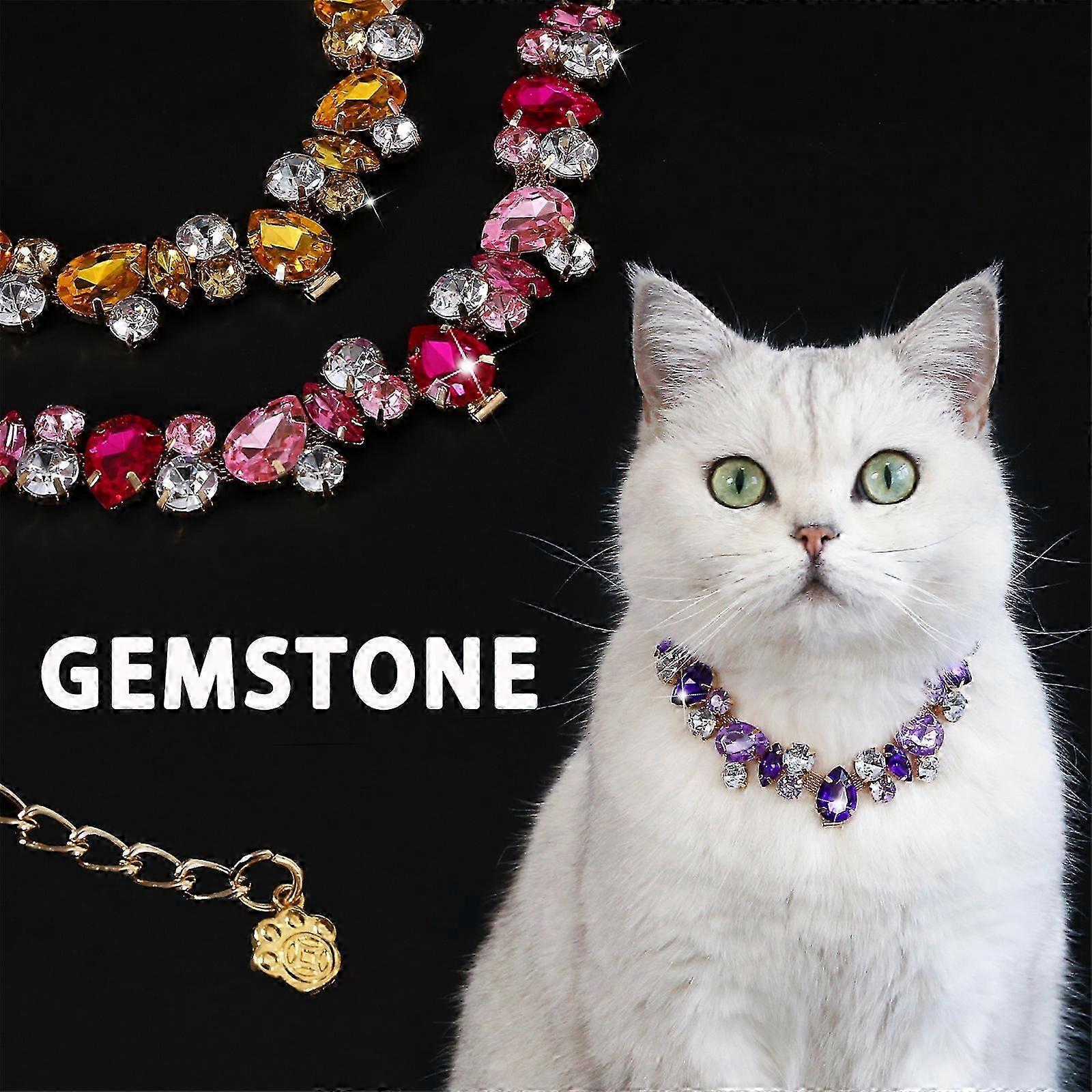 Resin Rhinestone Adjustable Collar