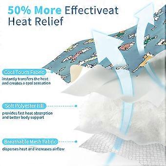 1PCS cooling mat for pets, suitable for cats and dogs, 50x50 cm, made of breathable ice silk, washable.