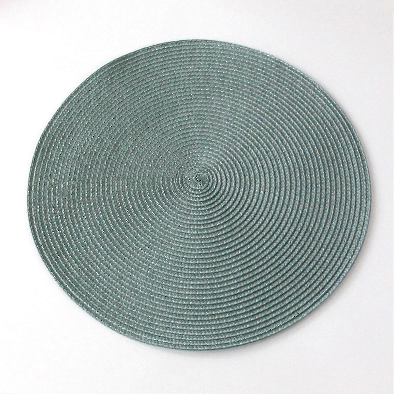 6pc PP Woven Round Placemats Set