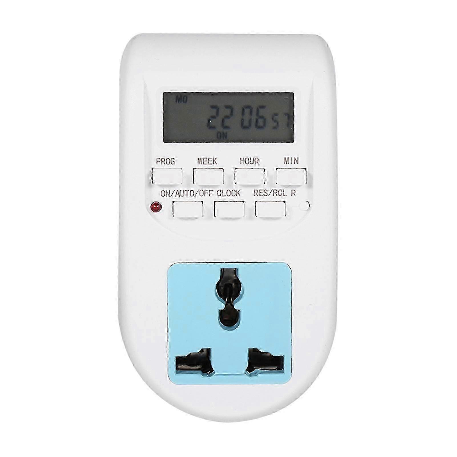 1Pc AC220V-240V Multifunctional LCD Digital Timer Socket Timing Outlet Switch New