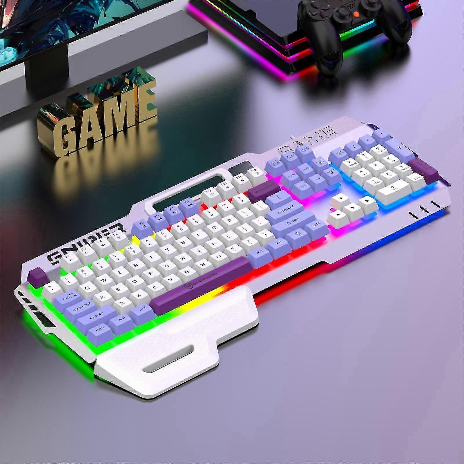 Full-Size RGB Suspended Metal Panel Keyboard