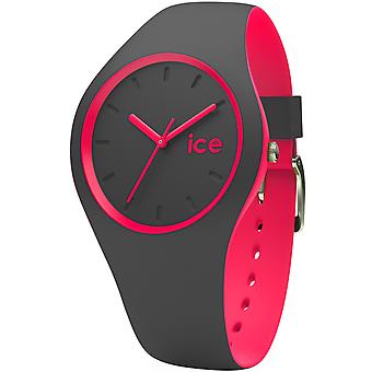 Ice duo anthracite pink watch for Unisex Analog Japanese Quartz with Silicone DUO bracelet. Apk. U.S.16