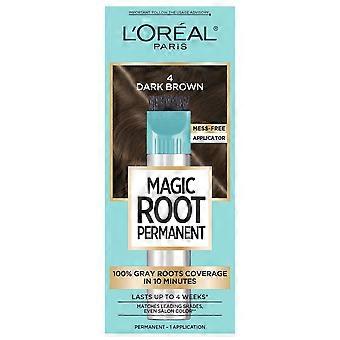L'Oreal Paris Magic Root Rescue 10 Minute Root Hair Color 4 Dark Brown 1 kit