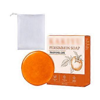Persimmon Cleansing Soap Bar for Face and Body with Gentle Oil Control and Fresh Fragrance