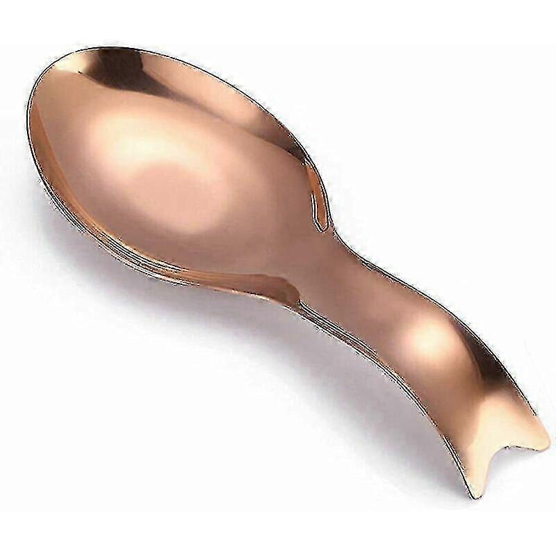 Wide-Base Stainless Steel Spoon Rest