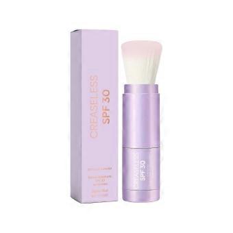 Mineral Setting Powder with Broad Spectrum SPF Protection, Light Purple, Built-in Brush, Gentle Formula Ideal for Sensitive Skin