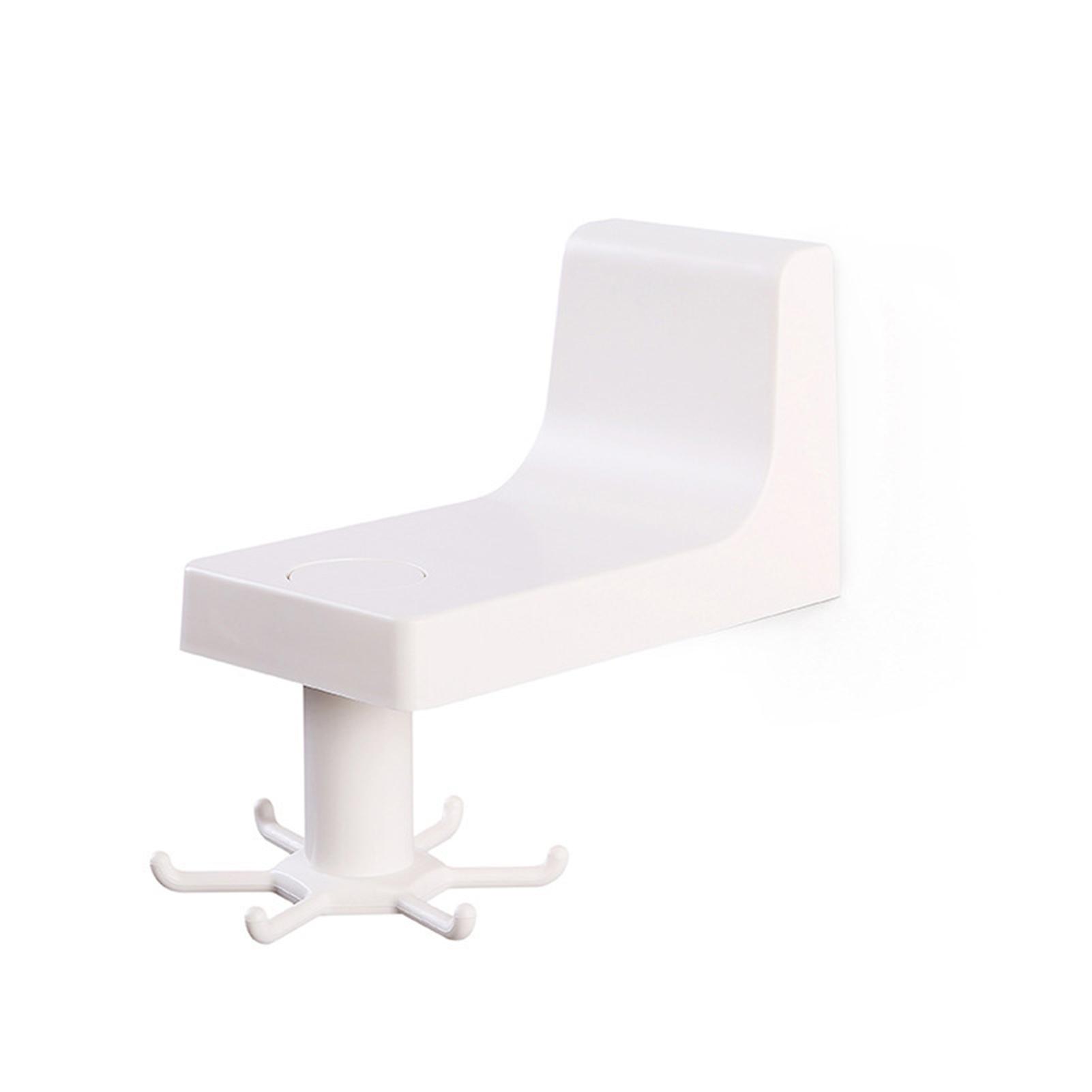 Rotatable Hook With 6 Claws Punch-free Universal Hanger Hanging Gadgets Storage Accessory