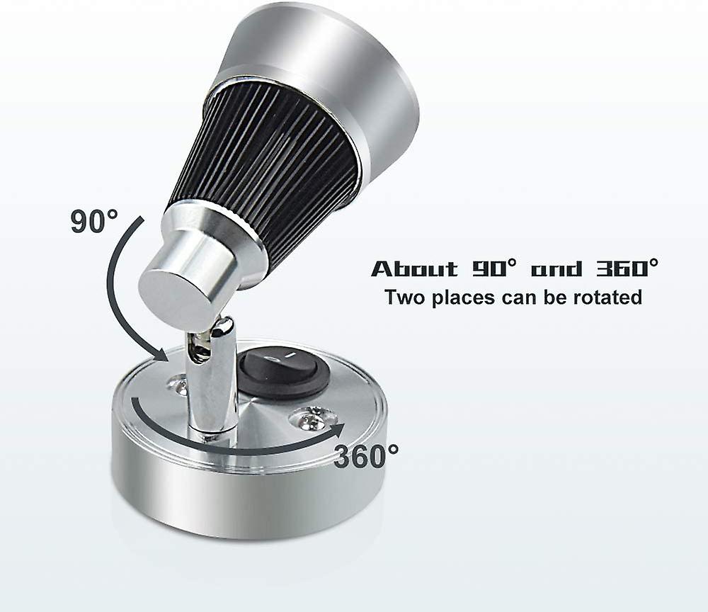 12V LED RV Wall Sconce Light - 4000K Nature White Reading Lamp With On 989472