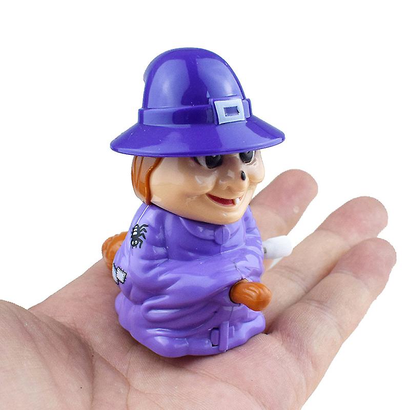 Spoof Toys Party Props Funny Prank Toys Purple Witch Halloween Clockwork