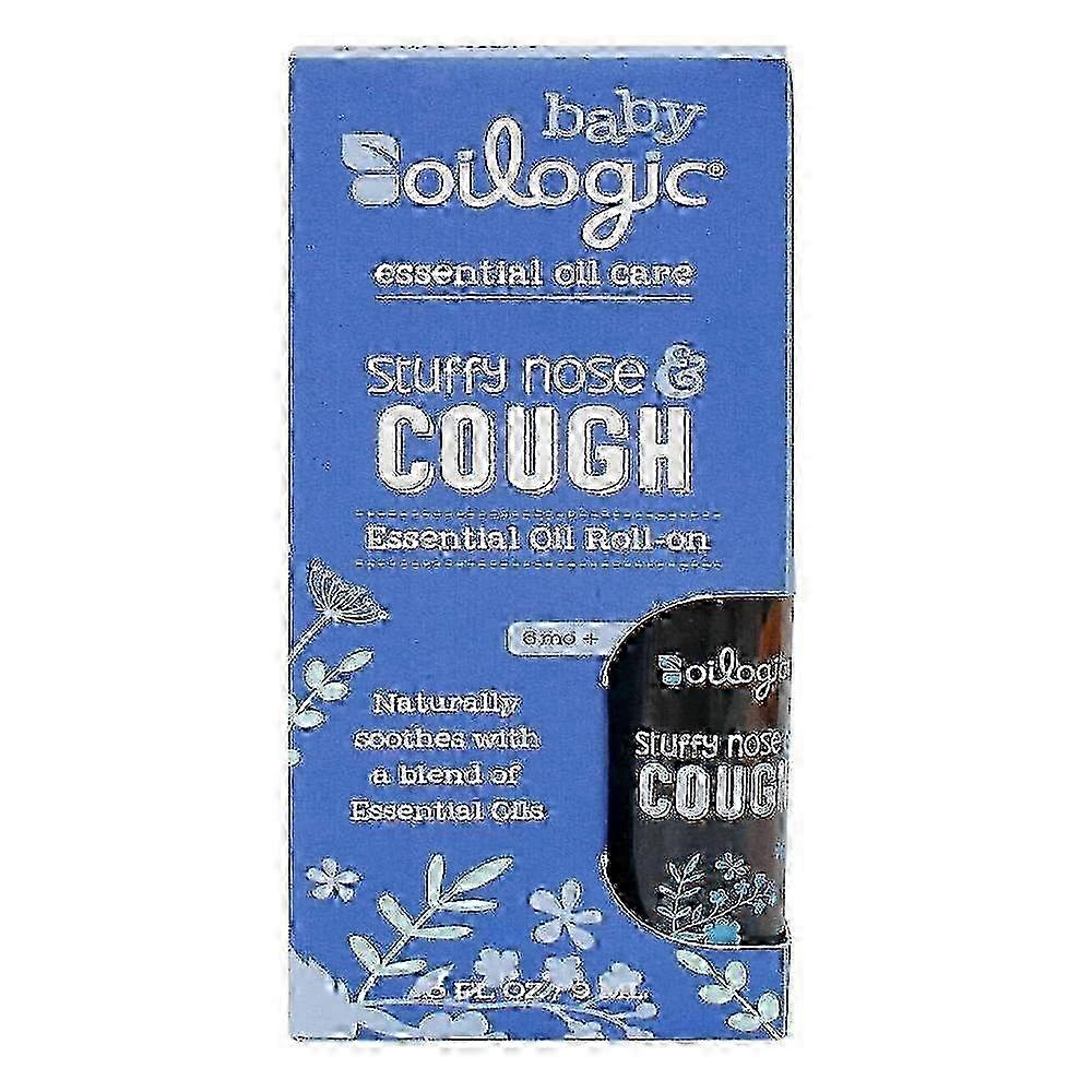 Oilogic Stuffy Nose & Cough Essential Oil Roll-on, 0.3 Oz