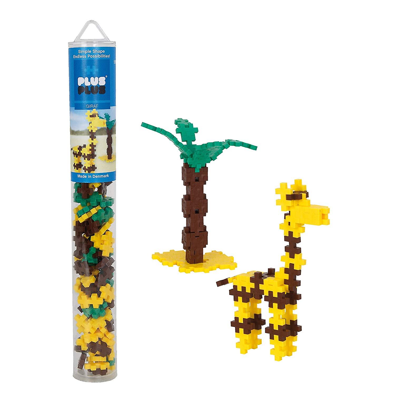 Plus Plus Tube giraff 100 bit konstruktion byggnaden Set