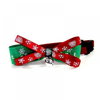 Pet Collar Christmas Pattern Dog Collarr, Adjustable Christmas Cat Collar Cute Fashion Neck Ring for Small Pet Cat Puppy