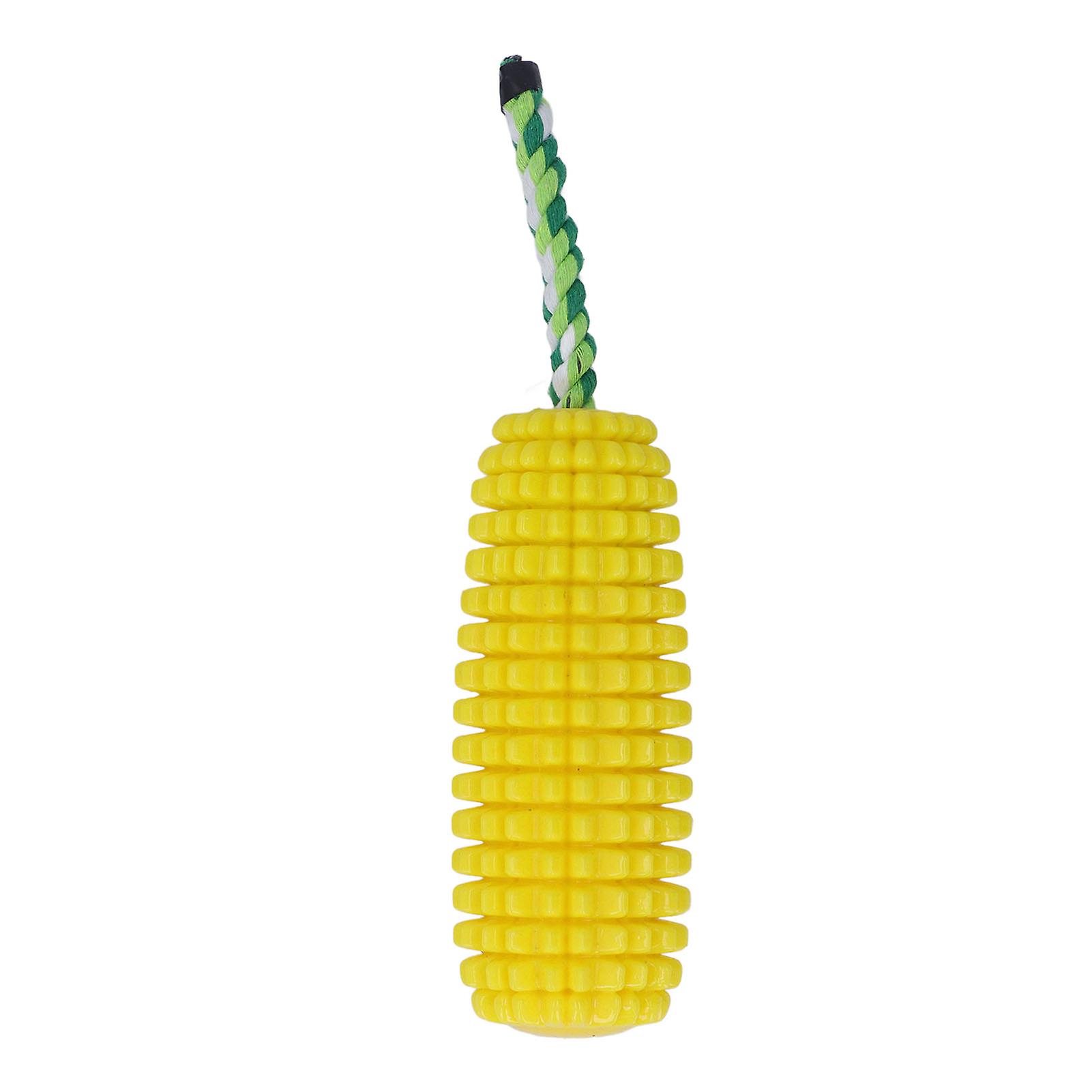 Dog Chew Toy for Aggressive Chewers Squeaky Interactive Puppy Corn Stick Teethbrush