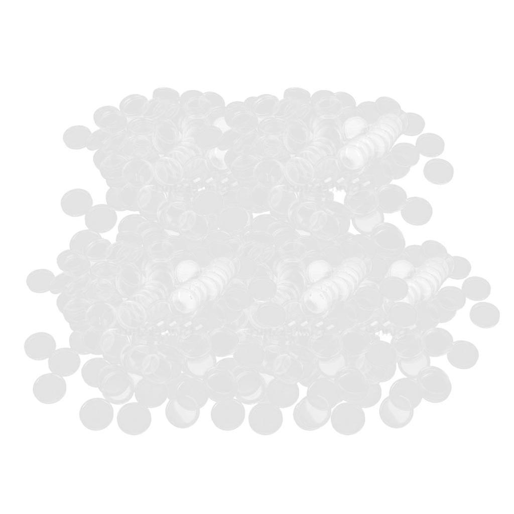500pcs Plastic Coin Capsules Coin Storage Boxes Container Display Case 21mm